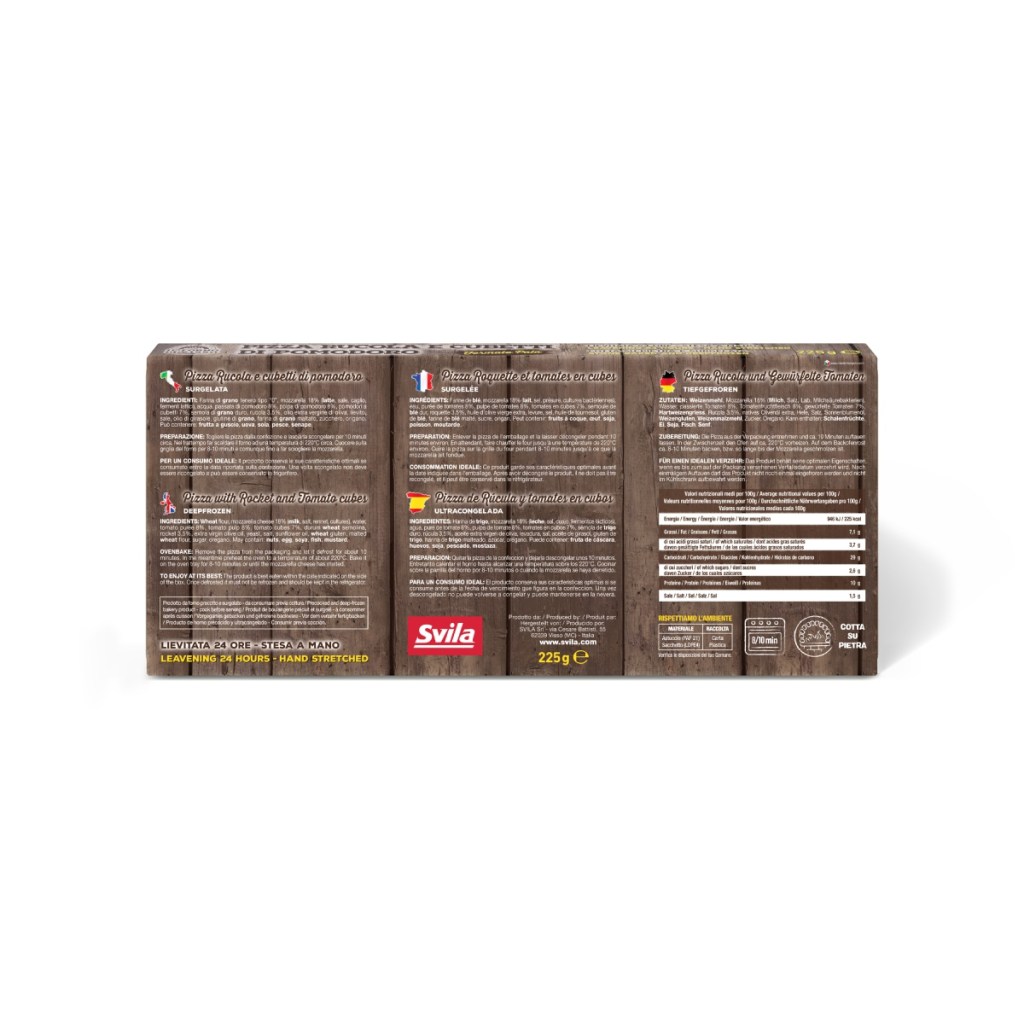 divinepasta product Forno Visso Pizza Rucola Pomodoro back shd