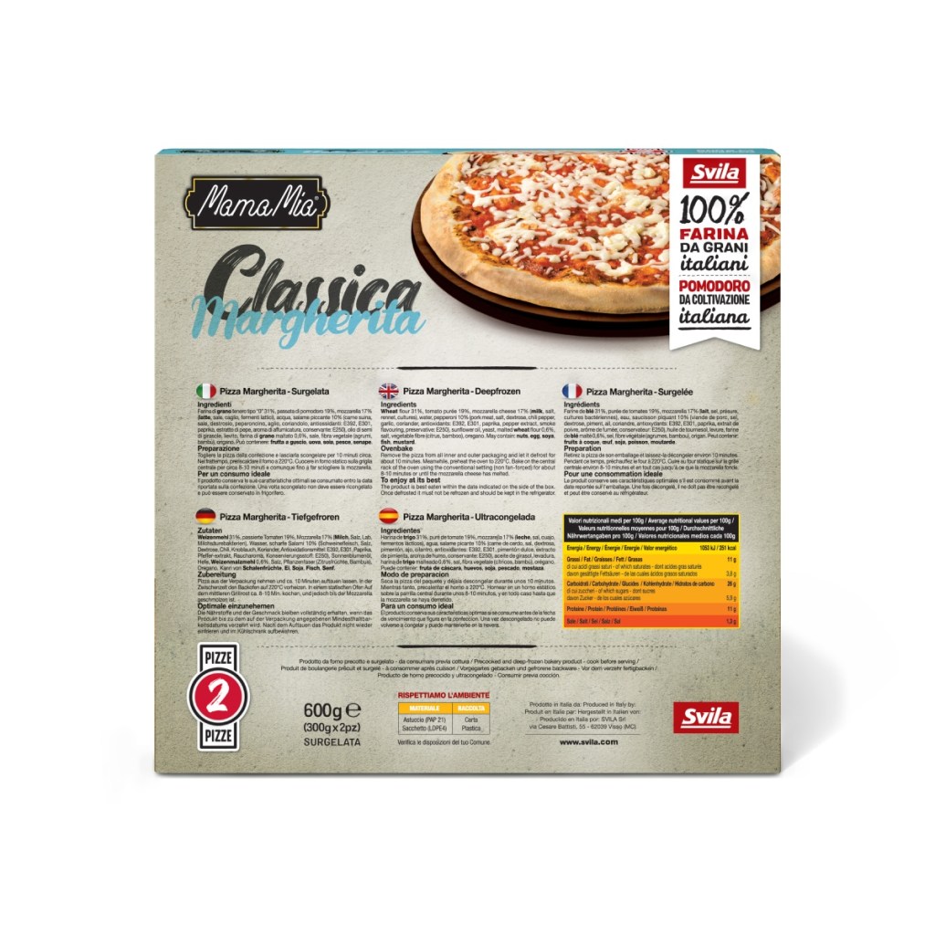 divinepasta product Mama mia Mama mia Classica Margherita 2 back